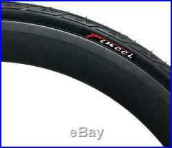 Fincci Pair 700 x 25c Tyres Antipuncture 60TPI for Race Road Racing Bicycle Bike