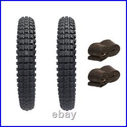 Fortra Pair Trail Rear Front Tyre + Tubes 2.75 19 70/100-19 Surron Light Bee