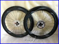 Fulcrum Wind 55 carbon disc road wheels wheelset 700c inc rotors, tyres & tubes