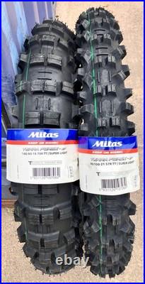 MITAS Terra Force EF 140-18 & 21 Green stripe (FIM+ROAD LEGAL) Enduro TYRE COMBO