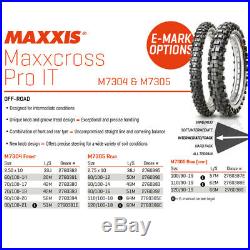 Maxxis MaxxCross IT Tyres PAIR 120/100-18 + 80/100-21 Off Road Legal Enduro MX