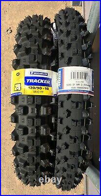 Michelin TRACKER 120/18 & MITAS C19 21(ROAD LEGAL)Tyre combo. Trail, Enduro