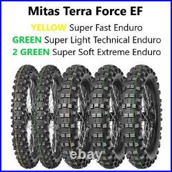 MotoX Off Road Tyre Mitas Terra Force EF 140/80-18 70R TT Yellow Rear