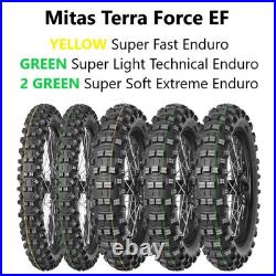 MotoX Off Road Tyre Mitas Terra Force EF 140/80-18 70R TT Yellow Rear