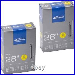 NEW PAIR Continental Grand Prix 4 Season Folding 700x25 Tires + Schwalbe Tubes