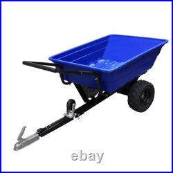 New 295kg ATV Trailer Garden Tipping Quad Farm Heavy Duty Tractor Off-Road Tyres