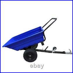 New 295kg ATV Trailer Garden Tipping Quad Farm Heavy Duty Tractor Off-Road Tyres