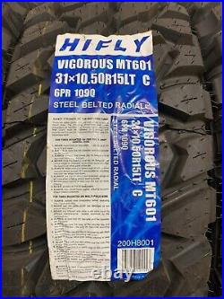 New HIFLY Mud Terrain MT601 31 x 10.50 R15 6PR 109Q (M+S) 4x4 tyre off road