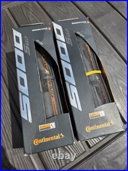 Pair Continental GP5000 S TR Tubeless Folding Road Bike Tyre 700c x 25mm