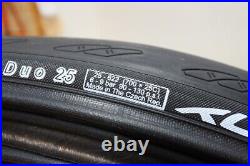 Pair of 700 x 25c Puncture Resistant Road Tyres + TUBES Premium EU Made