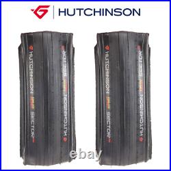 Pair of Hutchinson Sector 700 x 28mm Road Tubeless Tyres Ultra Durable