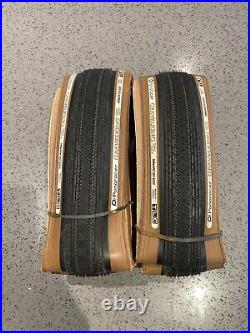 Panaracer GravelKing Semi Slick TLC Folding Tyre, Black/tan 700 x 32c