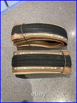 Panaracer GravelKing Semi Slick TLC Folding Tyre, Black/tan 700 x 32c