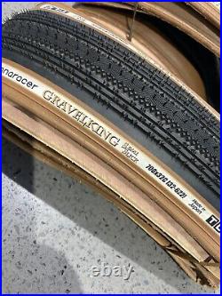 Panaracer GravelKing Semi Slick TLC Folding Tyre, Black/tan 700 x 32c