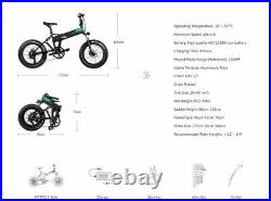 Pre Sale Fat Tyre Off Road M1 Pro Folding Electric Bicycle Bike 20 500w 48v