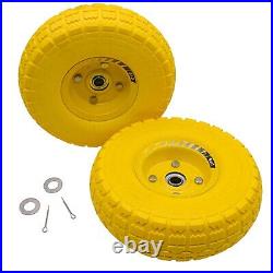 Puncture Proof Sack Truck Wheels 2 x 10 Trolley Tyre 2 Split Pins Heavy Duty Puncture Proof Sack Truck Wheels 2 x 10 Trolley Tyre 2 Split Pins Heavy Duty