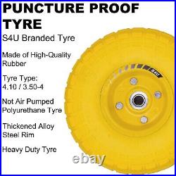 Puncture Proof Sack Truck Wheels 2 x 10 Trolley Tyre 2 Split Pins Heavy Duty Puncture Proof Sack Truck Wheels 2 x 10 Trolley Tyre 2 Split Pins Heavy Duty