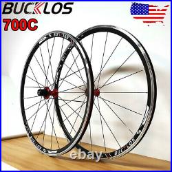 Road Bicycle Wheelset Double-Aluminum Clincher Quick Release Cycling Wheels Rims
