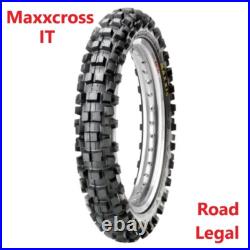 Road Legal MX Tyres Maxxis Maxxcross IT 80/100 -21 & 110/100 -18 64M TT Pair