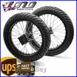 Road Legal Supermoto BIG Wheels 16 & 14 Tyres Set SDG Hub Pit Bike Motorcycle