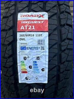 Road X RX Quest All Terrain 21 265/60/18 110T M+S Brand New X 4