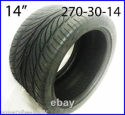 Set Of 2 X 14 Rear Tyres Spy 350 Road Legal Quad Bike Low Profile 270-30-14