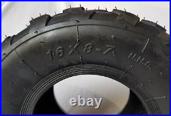 Set Of 4 Tyres, 7 Tyres For Off Road 90cc 110cc 125c Quad Bike Atv 16 X 8 -7