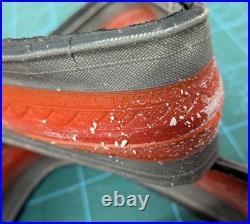 THREE Panaracer Stradius 700 20C 20-622 Red Tread NOS Road Tyres Zero Slip Grip