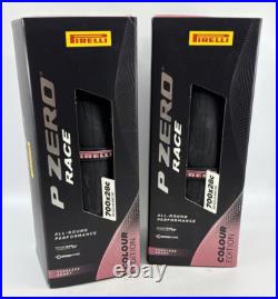 TWO Pirelli PZero Race Road Tire 700c 28mm PINK TUBELESS SmartEVO SpeedCore PAIR TWO Pirelli PZero Race Road Tire 700c 28mm PINK TUBELESS SmartEVO SpeedCore PAIR