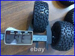 Uk 12mm 1/10 Off Road Buggy Rc Wheels & Tyres X4 Hsp Hpi Black Acme Condor
