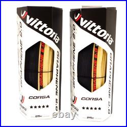 Vittoria Corsa G2.0 Competition 700 x 25C Skin Black Tan Para Road Clincher Tyre