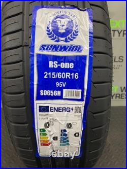 X2 215 60 16 215/60r16 95v Sunwide New Tyre B Wet Grip Low Road Noise 69db 2x X2 215 60 16 215/60r16 95v Sunwide New Tyre B Wet Grip Low Road Noise 69db 2x