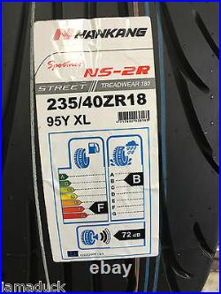X2 235/40zr18 95y XL Nankang Ns-2r 180 Street Track Day/ Road And Race Tyres
