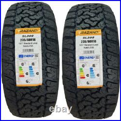X2 235/60r18 103t Trazano Sl399 All Terrain M+s 4x4 Tyres Pair D/d Rated