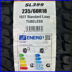 X2 235/60r18 103t Trazano Sl399 All Terrain M+s 4x4 Tyres Pair D/d Rated