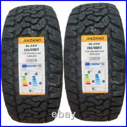 X2 265/65r17 112s Trazano Sl399 All Terrain M+s 4x4 Tyres Pair D/d Rated