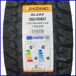 X2 265/65r17 112s Trazano Sl399 All Terrain M+s 4x4 Tyres Pair D/d Rated