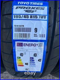 X4 195 45 15 Toyo Proxes Tr-1 Track Day/ Road Top Quality Tyres 195/45r15 78v