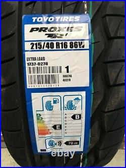 X4 215 40 16 Toyo Proxes Tr-1 Track Day/ Road Top Quality Tyres 215/40r16 86w XL