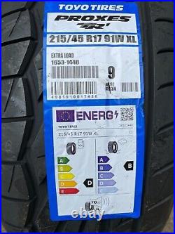 X4 215 45 17 Toyo Proxes Tr-1 Track Day/ Road Top Quality Tyres 215/45r17 91w XL