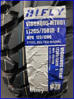 X4 265 75 16 LT265/75R16 123/120Q Hifly Mud Terrain New Tyres Off Road SUV 4X4