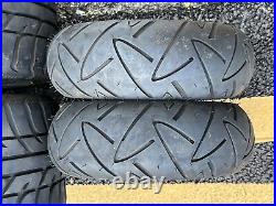 Yamaha Raptor 700r / Banshee 450 Set Of Fresh Supermoto Road Legal Tyres