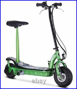 Zipper Green S5 450w 9ah Electric Scooter Seat & Choice Of On Or Off Road Tyres